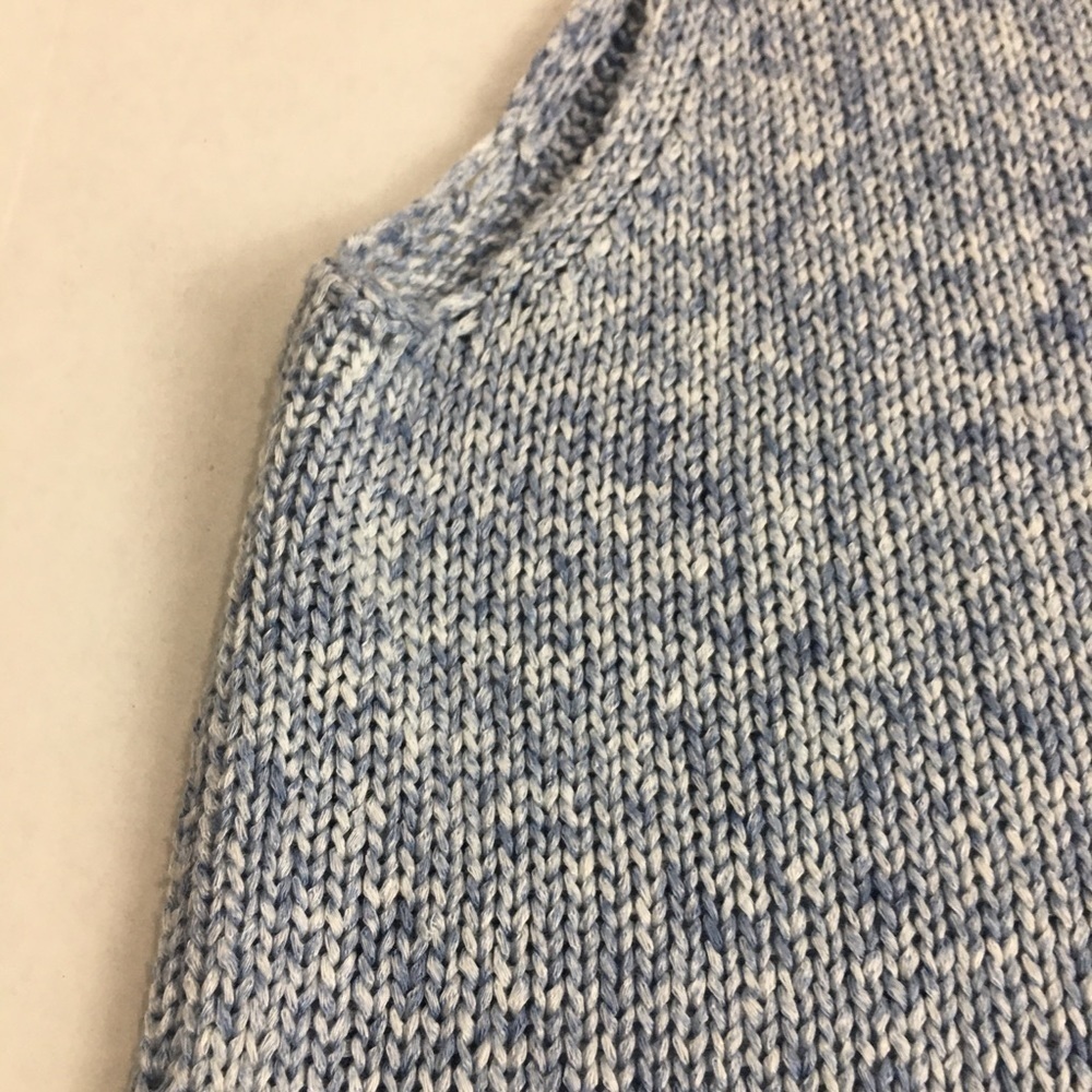 90s Minimalist Textured Sweater Vest | Coastal Grandpa Core Tank Jones New York - Picture 4 of 10